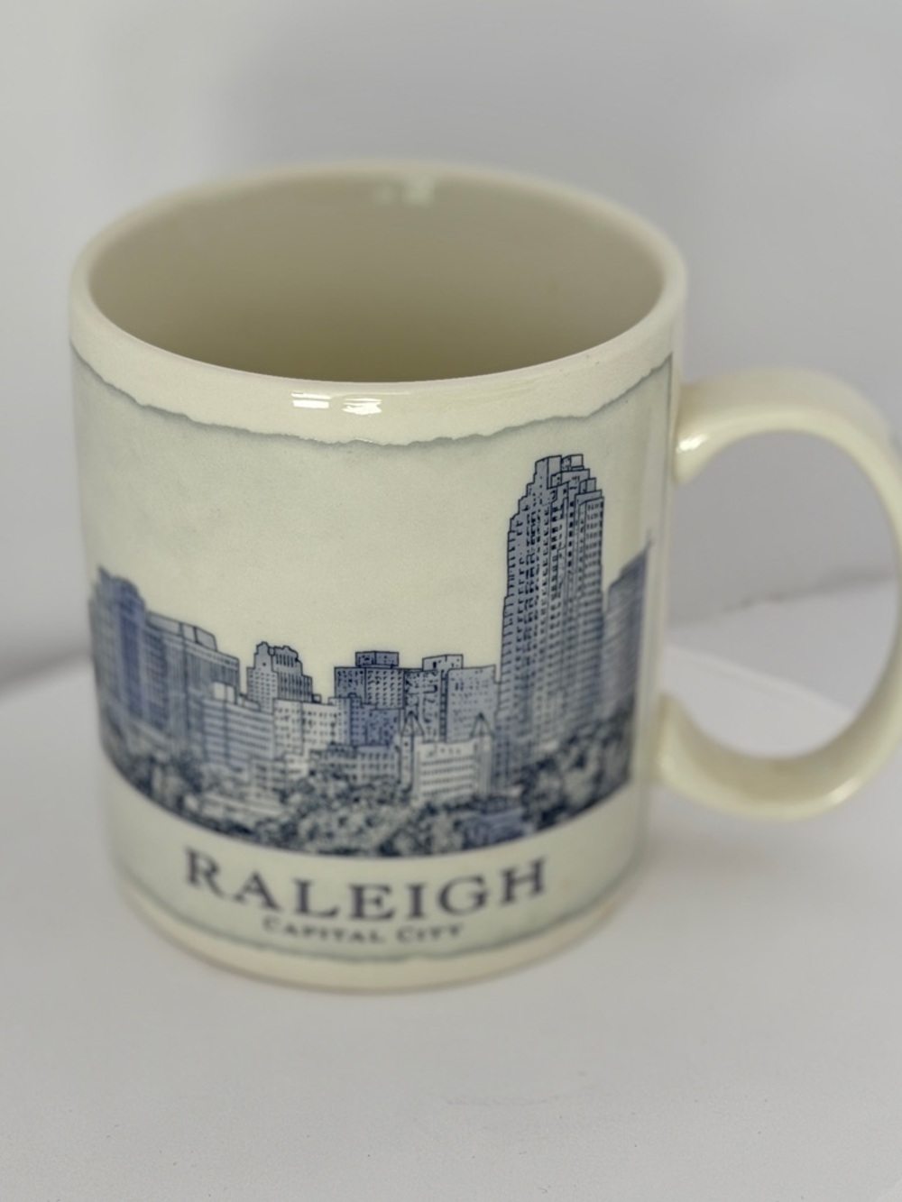 Starbucks Raleigh NC Capital City Skyline Collector Mug 2008 Architecture Series